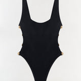 Simkhai - Mona Studded Scoop Neck One Piece