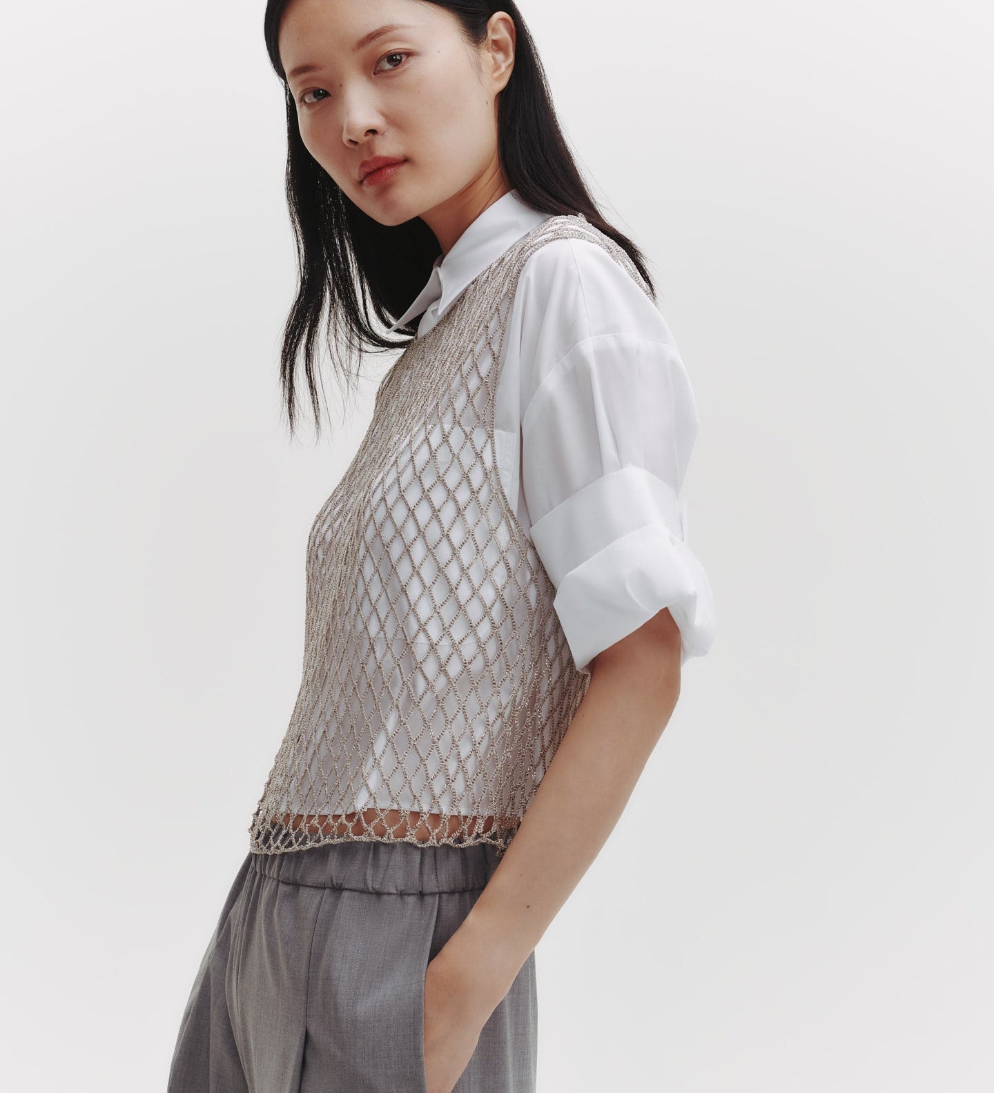 TWP - Chloe Top in Woven Mesh