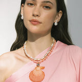 Jennifer Behr - Roma Necklace -- Coral