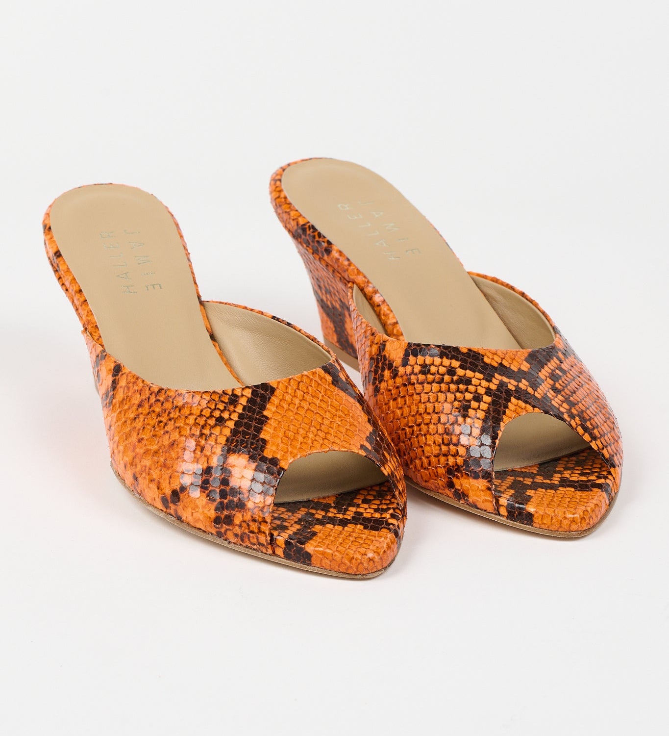 Jamie Haller - The Kit Slide in Aperol Python