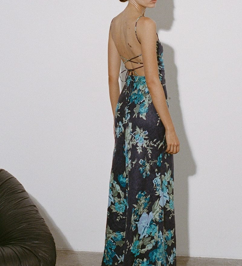 Faithfull - Garcia Maxi Dress Escala Floral Navy - Final Sale