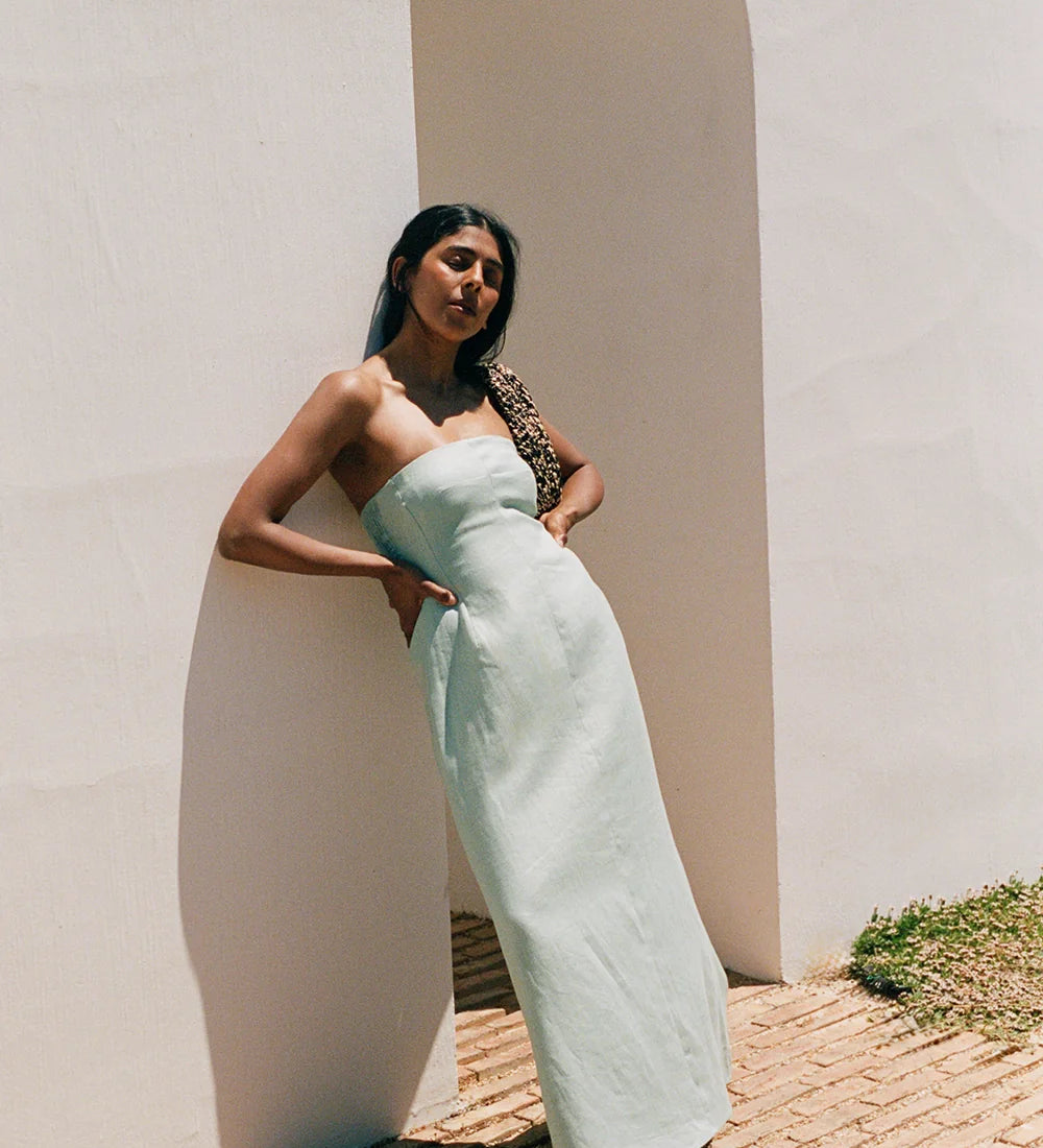Faithfull - The Bandeau Dress Teal