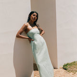 Faithfull - The Bandeau Dress Teal