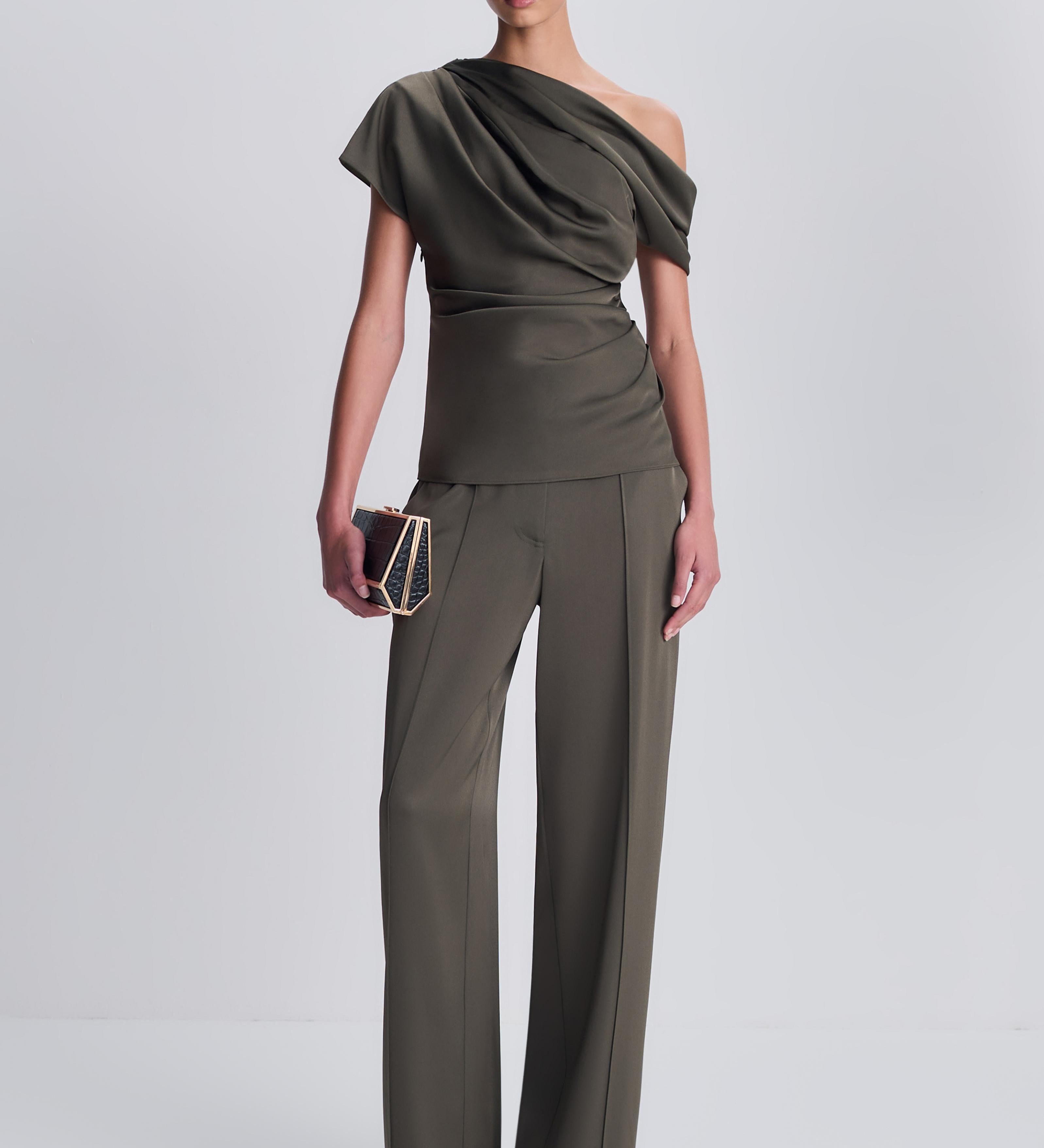 Simkhai - Phoebe Draped Satin Top