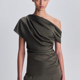 Simkhai - Phoebe Draped Satin Top