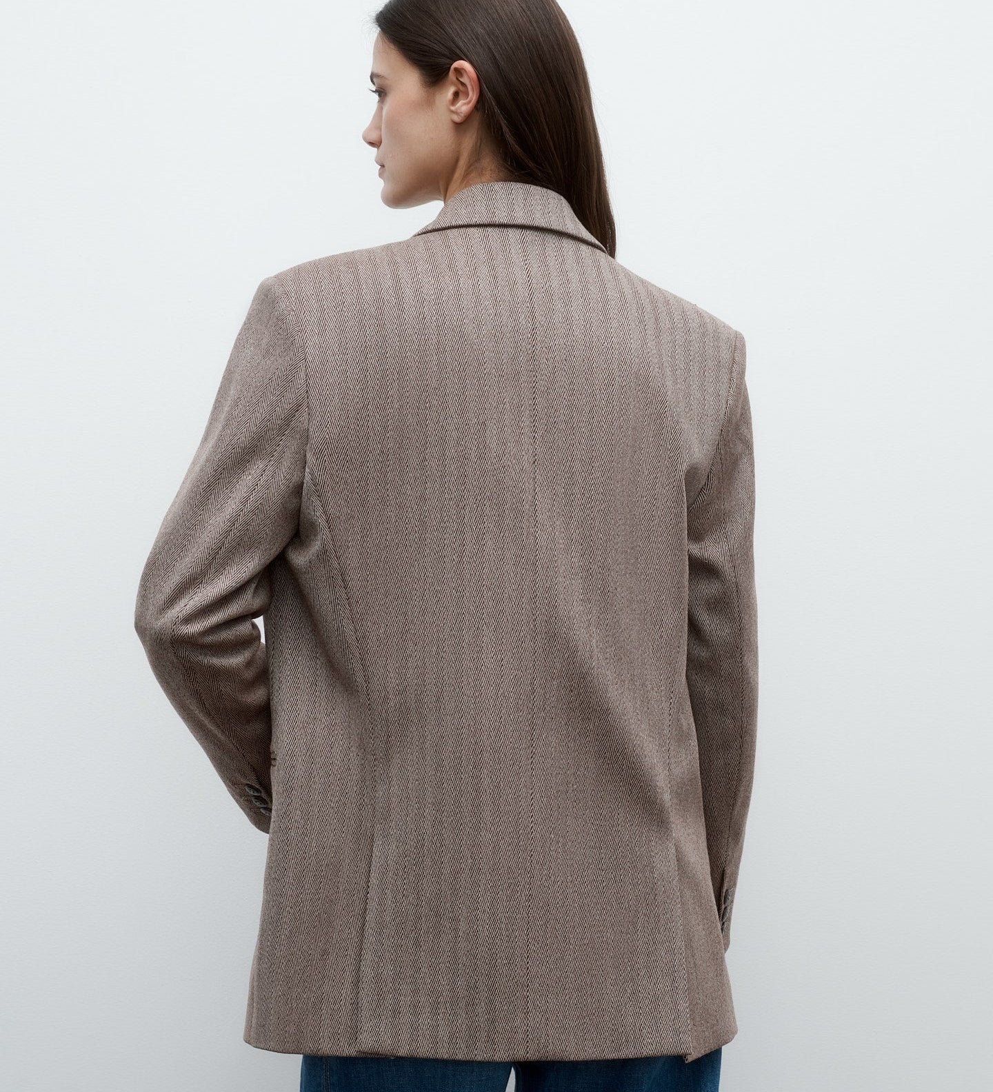 TWP - Girl Boy Girl Blazer in Chevron Wool