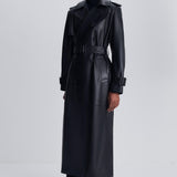 Simkhai - Oteria Belted Leather Coat