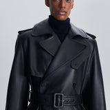 Simkhai - Oteria Belted Leather Coat