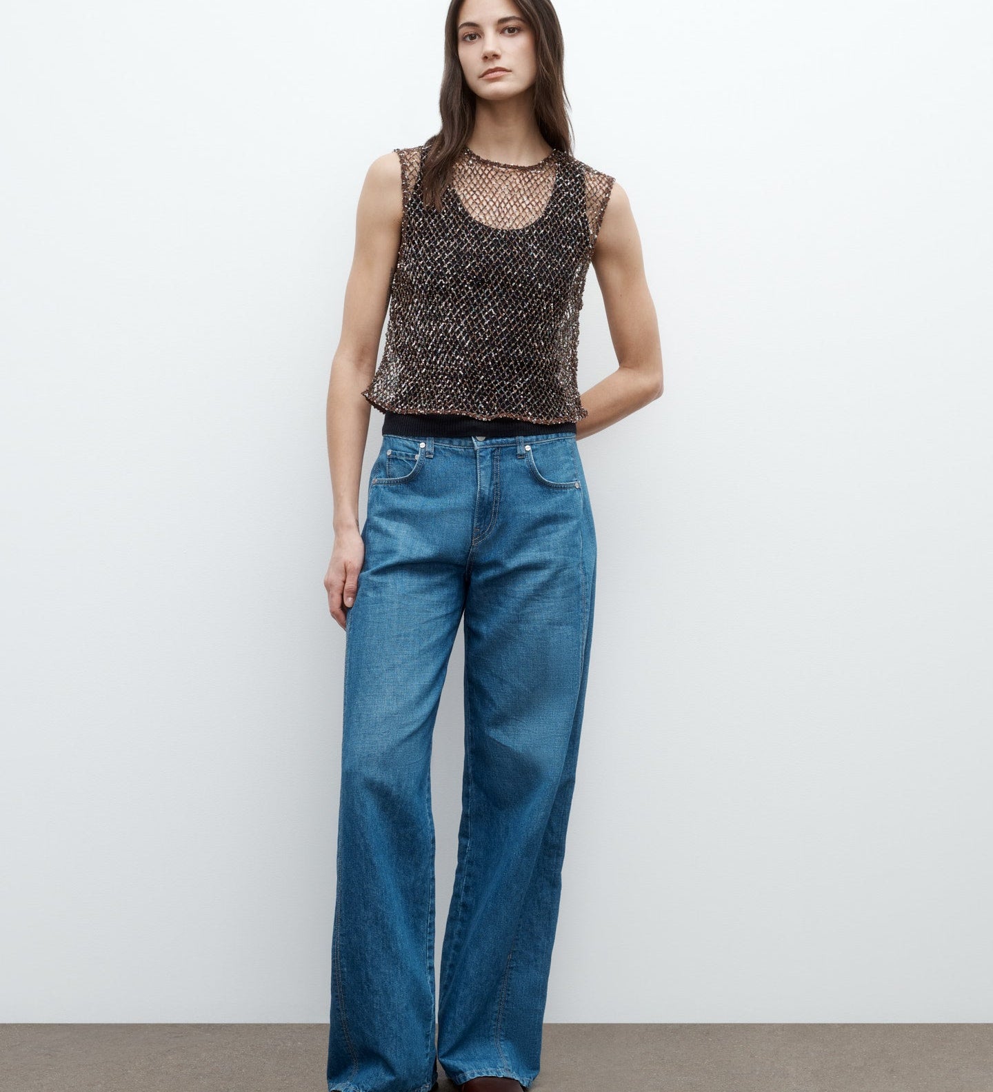 TWP - Chloe Top with Sequin on Netting