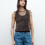 TWP - Chloe Top with Sequin on Netting