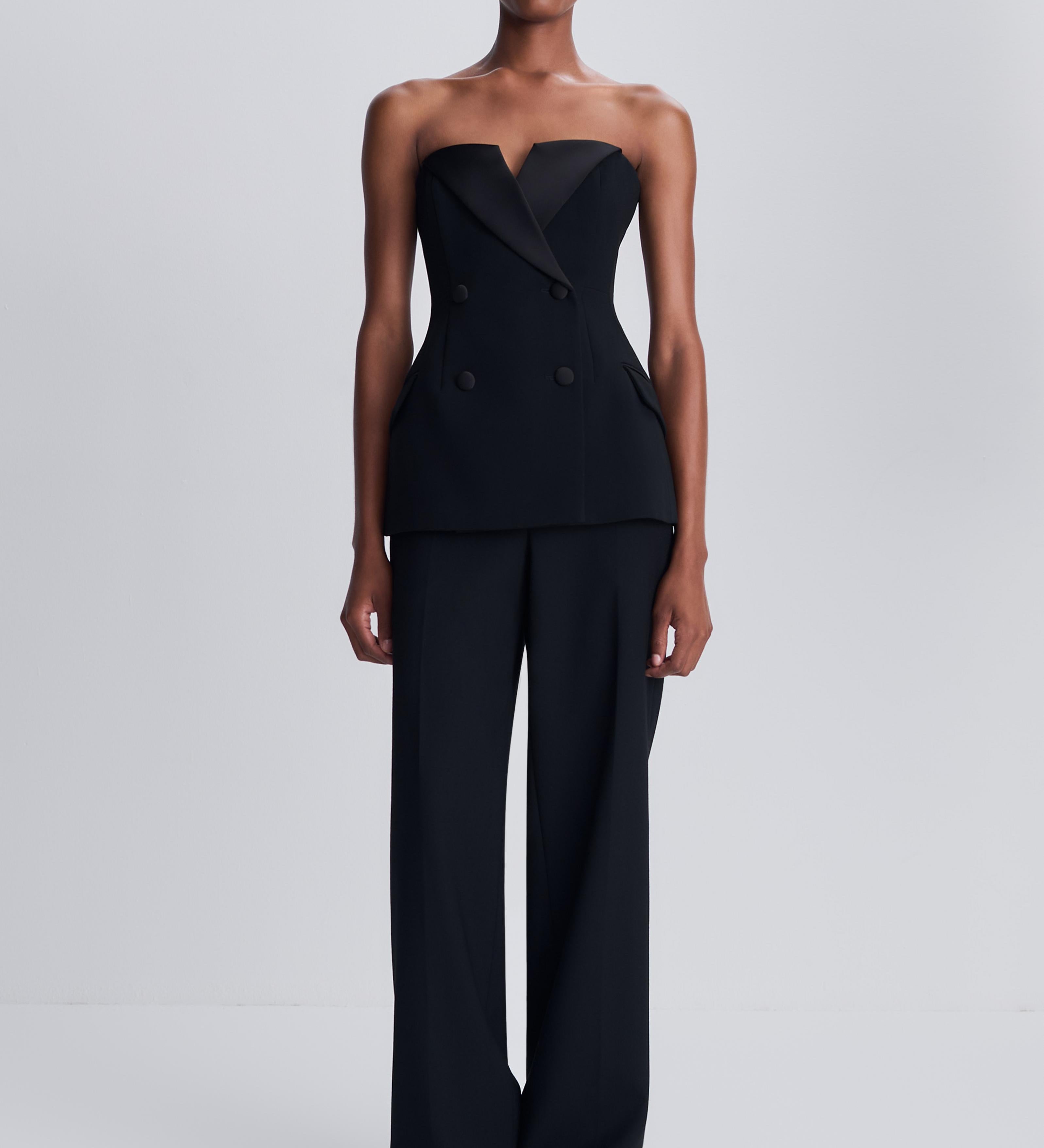 Simkhai - Sabela Satin Crepe Wide Leg Pant