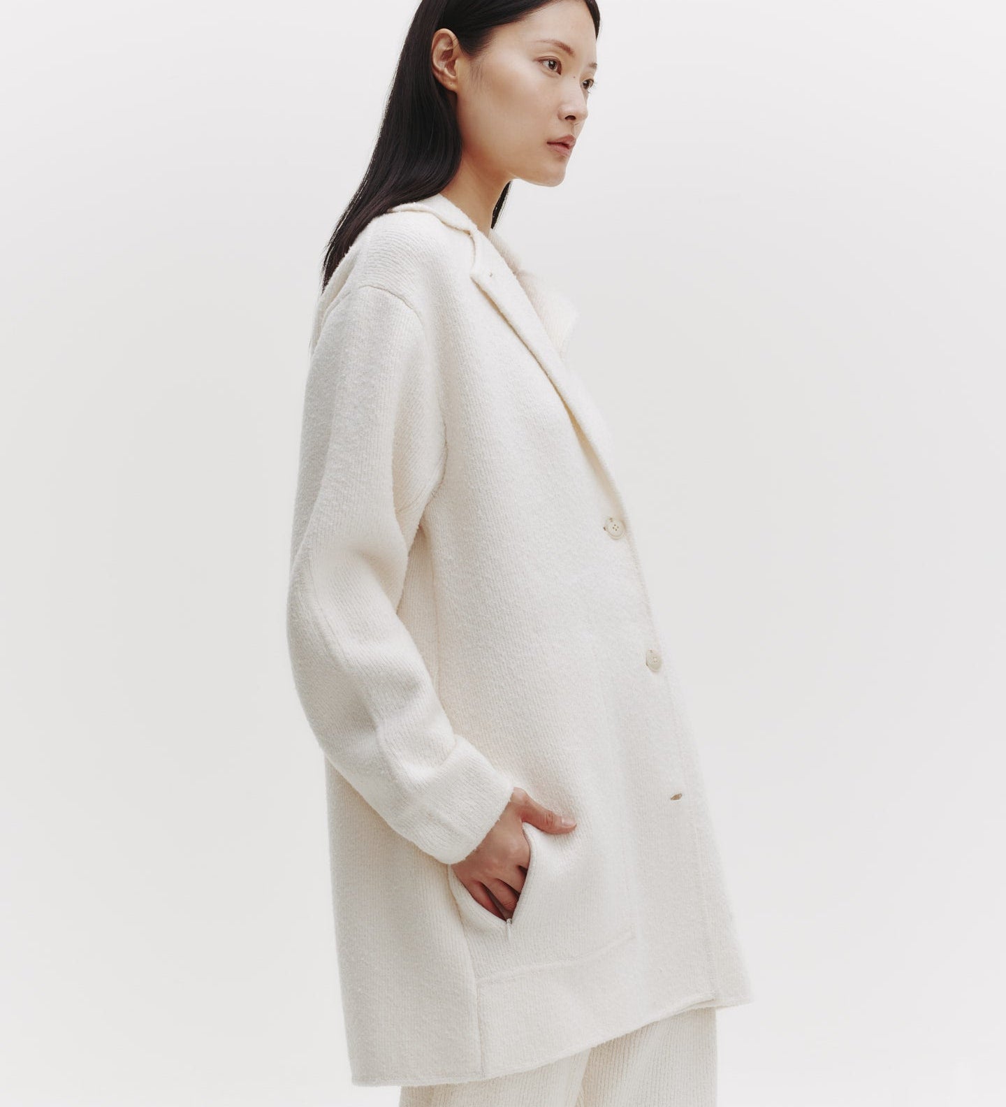 TWP - Car Coat in Nubby Cashmere Silk