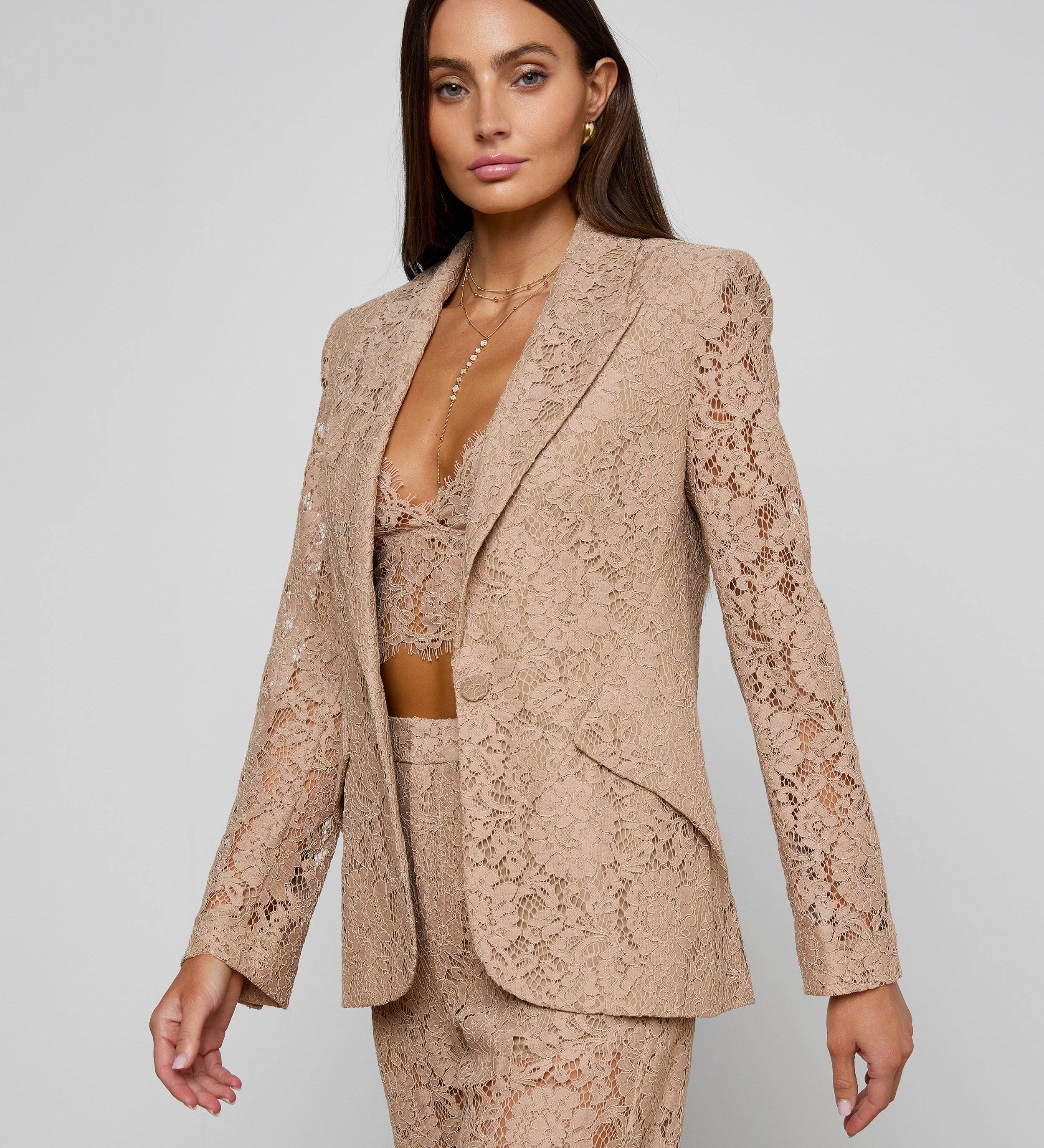 L'AGENCE - Chamberlain Lace Blazer