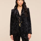 L'AGENCE - Chamberlain Velvet Blazer