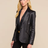 L'AGENCE - Chamberlain Leather Blazer