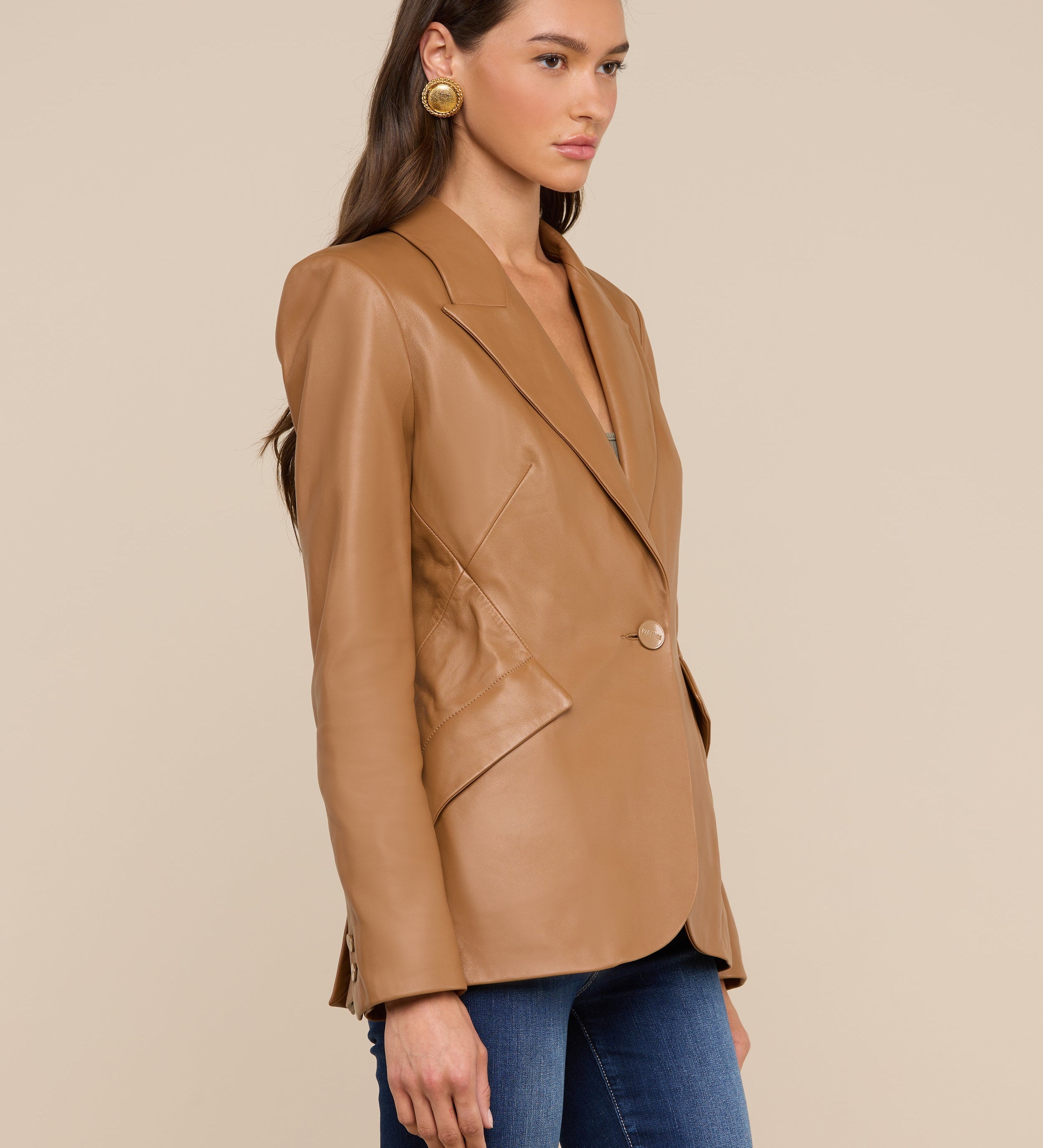 L'AGENCE - Chamberlain Leather Blazer
