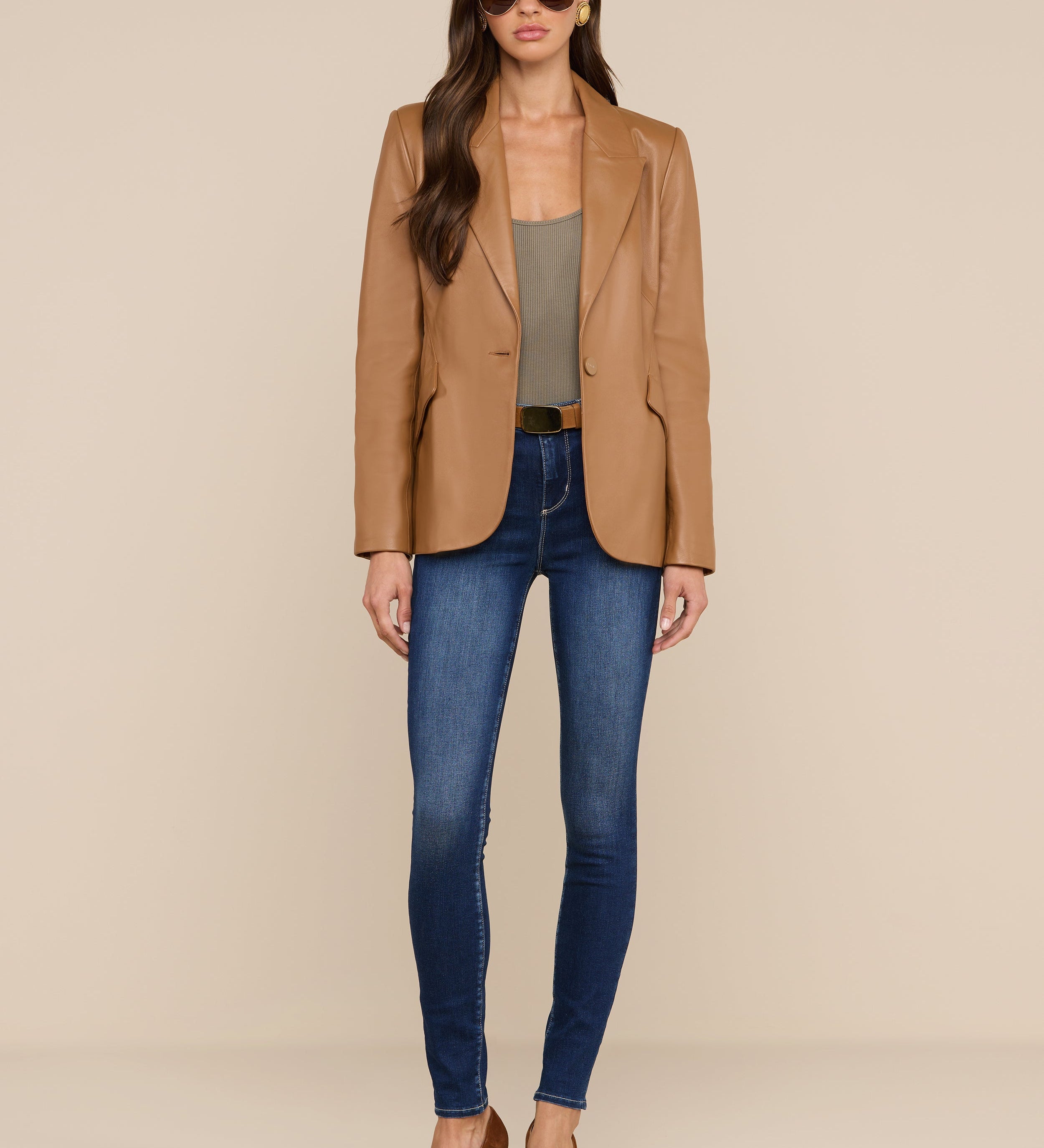 L'AGENCE - Chamberlain Leather Blazer