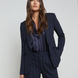 L'AGENCE - Chamberlain Pinstriped Blazer