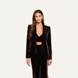 L'AGENCE - Chamberlain Velvet Blazer