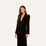 L'AGENCE - Chamberlain Velvet Blazer
