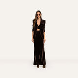 L'AGENCE - Chamberlain Velvet Blazer