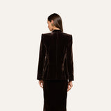 L'AGENCE - Chamberlain Velvet Blazer