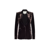 L'AGENCE - Chamberlain Velvet Blazer