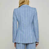 L'AGENCE - Chamberlain Pinstriped Blazer