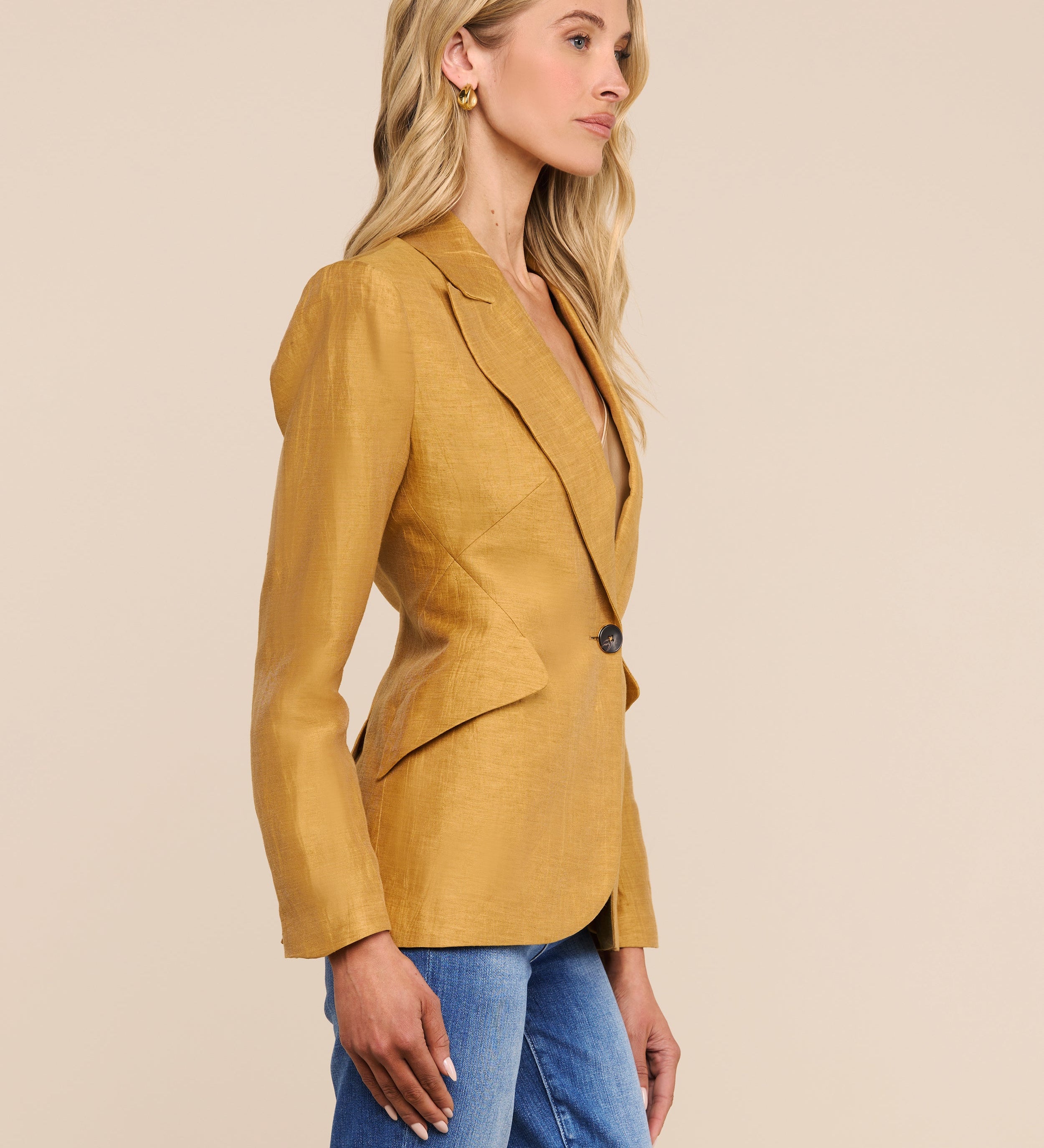 L'AGENCE - Chamberlain Linen - Blend Blazer