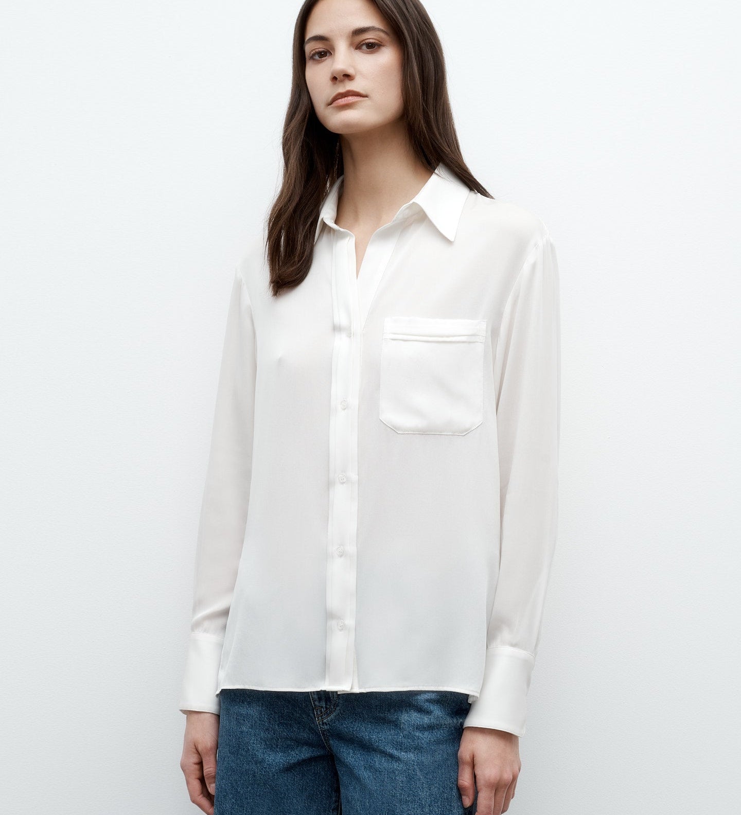 TWP - New Joey Shirt in Silk Georgette