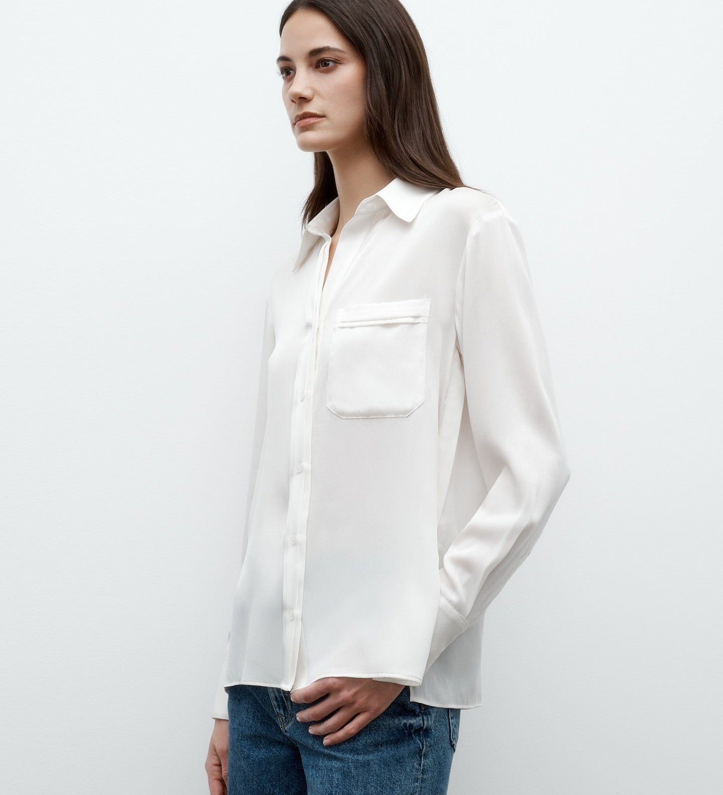 TWP - New Joey Shirt in Silk Georgette