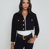 L'AGENCE - Genevie Cropped Denim Jacket