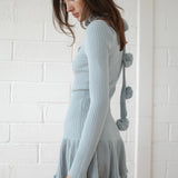 Conner Ives - The Pom Pom Polo Dress - Grey