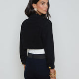 L'AGENCE - Genevie Cropped Denim Jacket