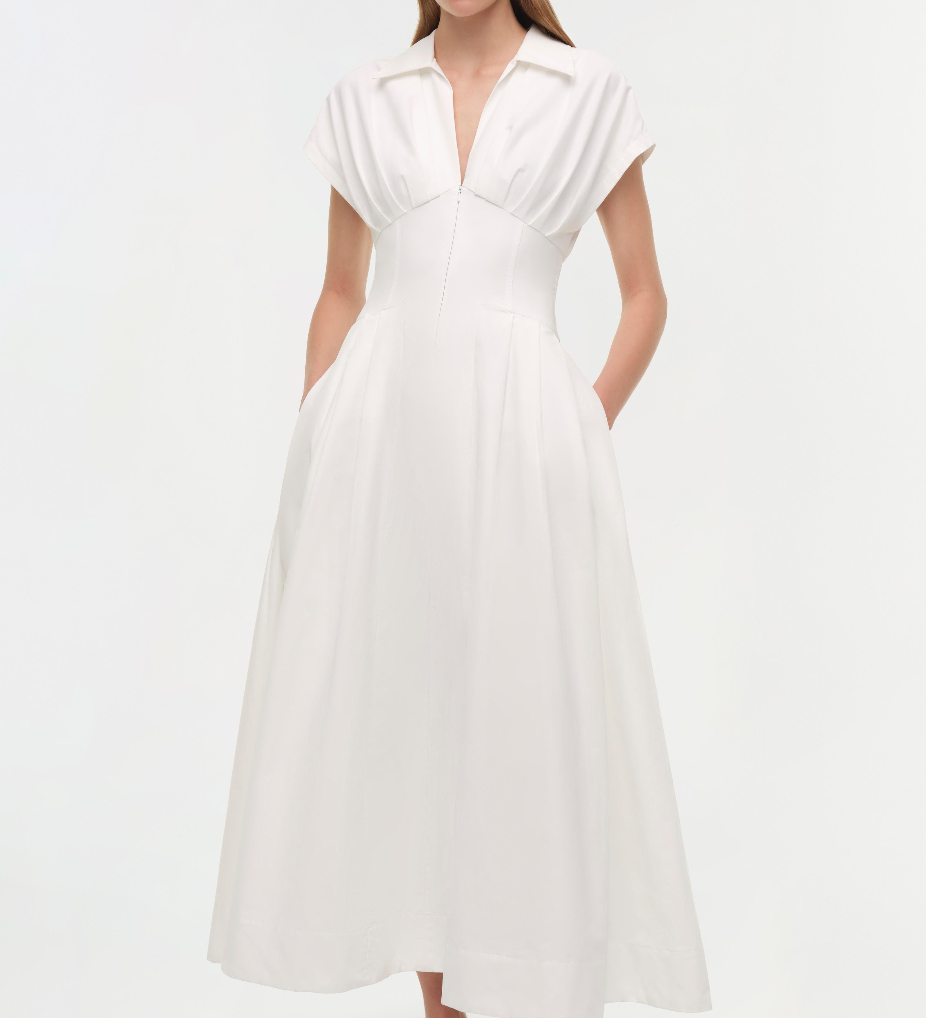 Simkhai - Farlow Cotton Faille Midi Dress