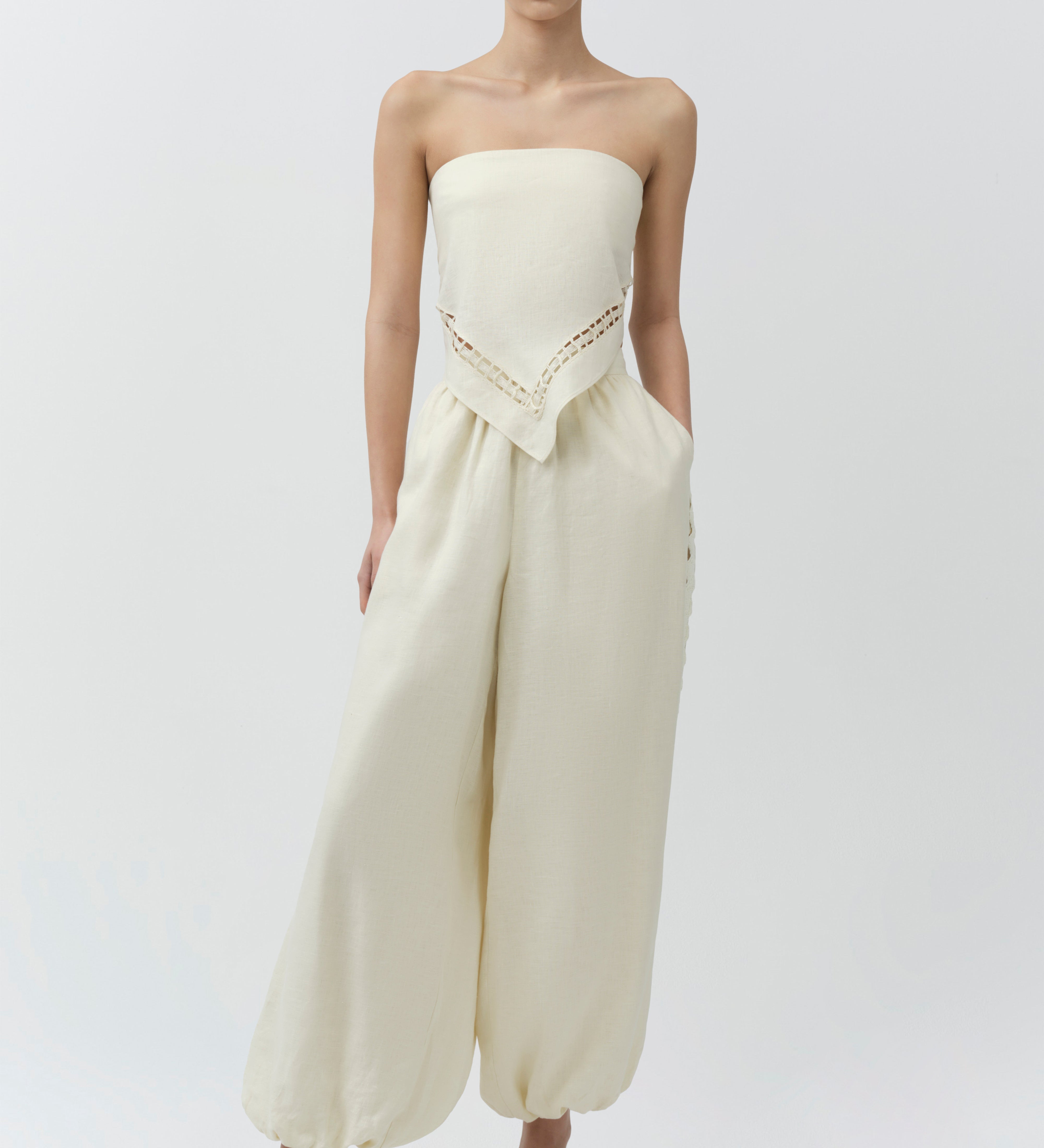 Simkhai - Selah Linen Lace Balloon Pant