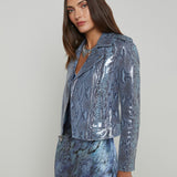 L'AGENCE - Biker Leather Jacket