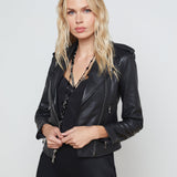 L'AGENCE - Leather Biker Jacket