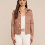 L'AGENCE - Janelle Coated Jean Jacket
