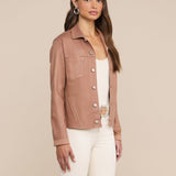L'AGENCE - Janelle Coated Jean Jacket
