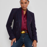 L'AGENCE - Kenzie Pinstriped Blazer