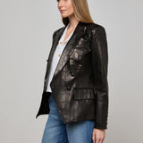 L'AGENCE - Kenzie Leather Blazer