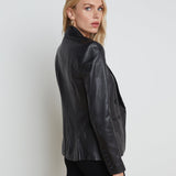 L'AGENCE - Kenzie Leather Blazer
