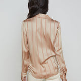L'AGENCE - Laurent Satin Blouse