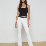 L'AGENCE - Marty Coated Flare Jean
