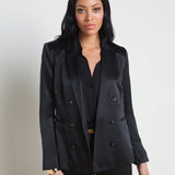 L'AGENCE - Colin Silk Charmeuse Blazer