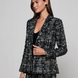 L'AGENCE - Colin Sequined Tweed Blazer