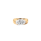Dorsey - 14K RHYS OVAL-CUT PINKY RING IN LAB DIAMOND