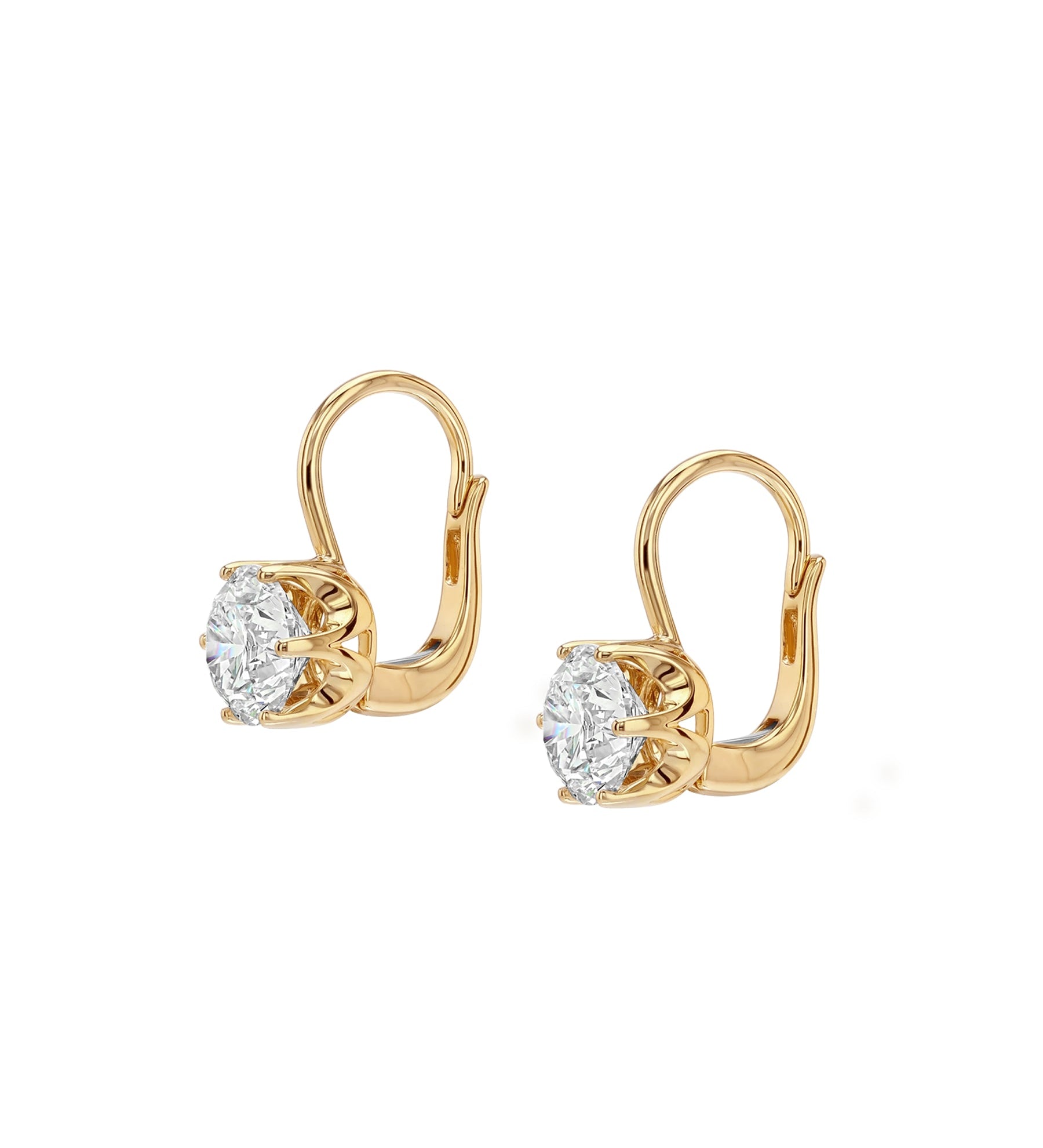 Dorsey - 14K CECILIA EARRINGS IN LAB DIAMOND, 14K YELLOW GOLD