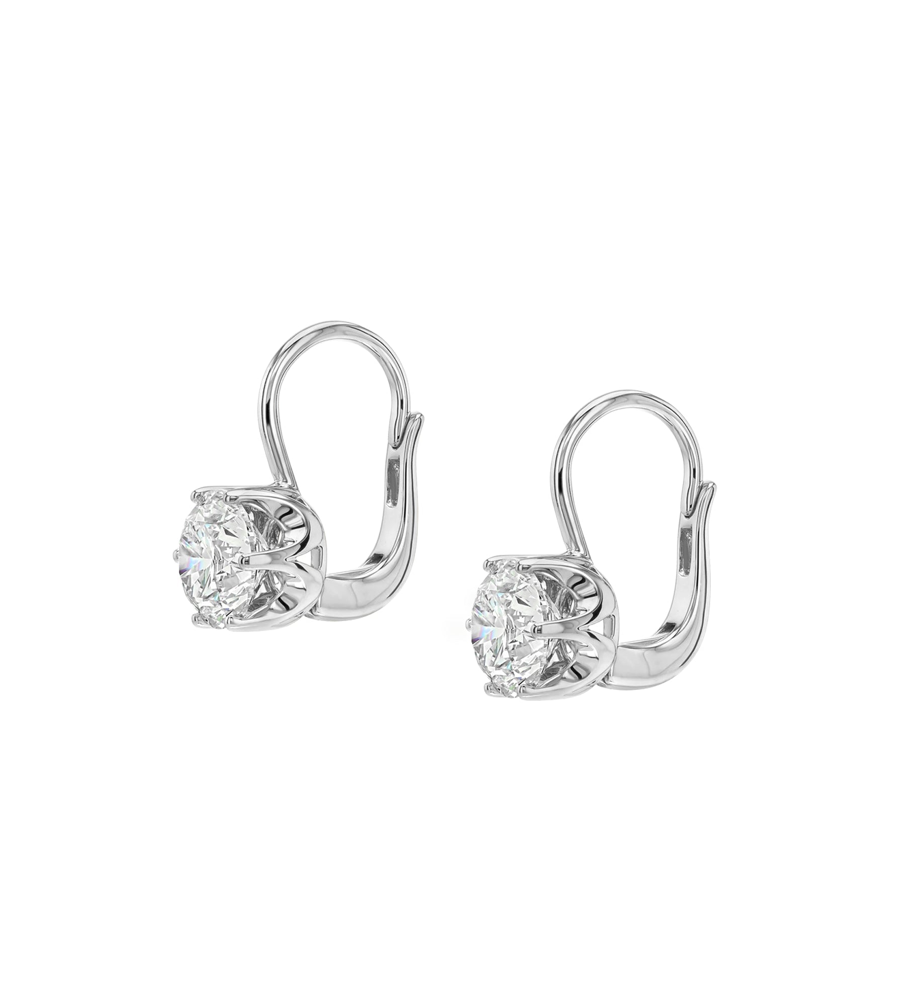 Dorsey - 14K CECILIA EARRINGS IN LAB DIAMOND, 14K WHITE GOLD